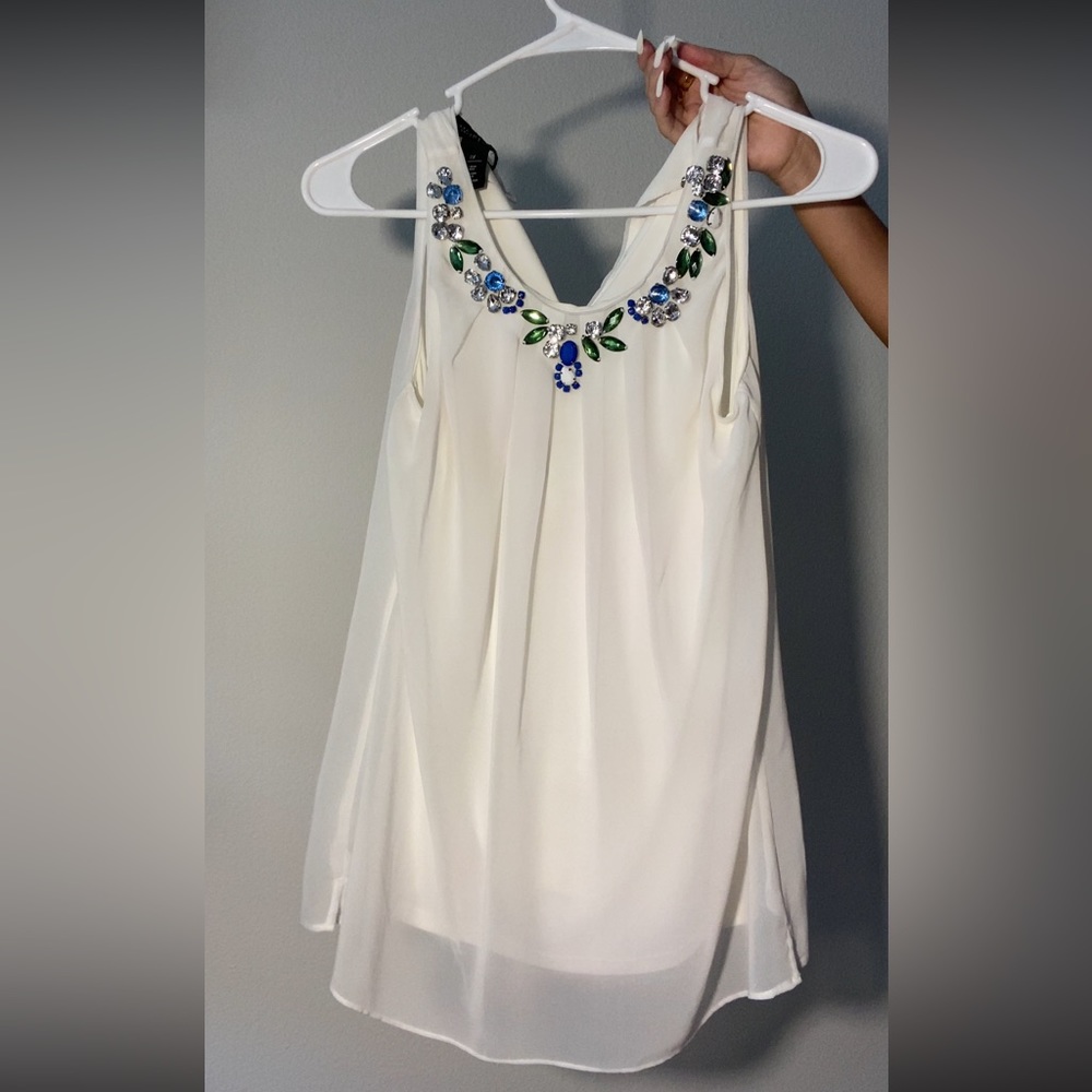 Jeweled Blouse from White House Black Market